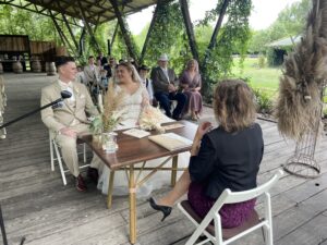 Echte Hochzeit mit Trauung